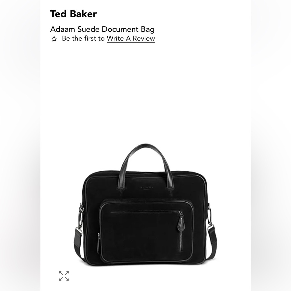 Ted Baker Adaam Suede Document Bag - NWT!